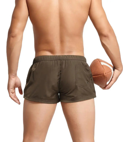 Men's Summer Beach Shorts, Swimwear Trunks Board Short Pants, Male Gym Shorts, Swim Surf Fitness Quick Dry Shorts, SEOBEAN