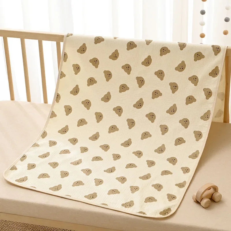Reusable Baby Changing Mat Cover Baby Diaper Mattress Diaper for Newborn Cotton Waterproof Changing Pads Floor Play Mat