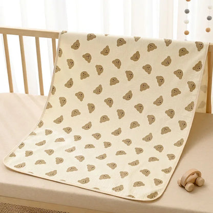 Reusable Baby Changing Mat Cover Baby Diaper Mattress Diaper for Newborn Cotton Waterproof Changing Pads Floor Play Mat
