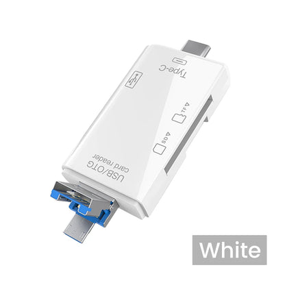 6 in 1 Otg Type C Card Reader Usb 2.0 TF Mirco SD Smart Memory Flash Drive Adapter Micro Mobile Phone Accessories