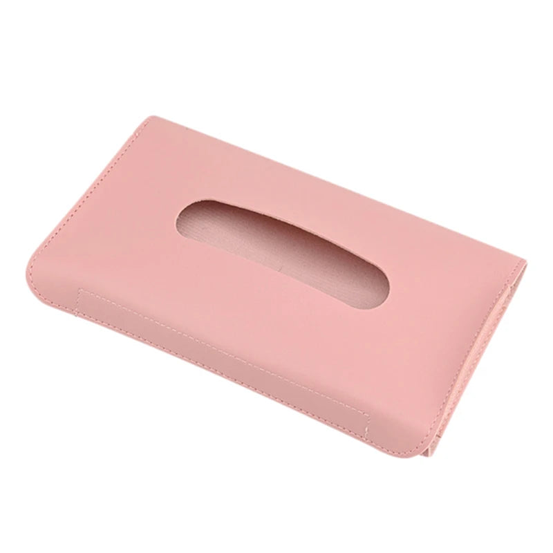 Elegant & Convenient Car Tissue and Mask Holder: Universal Sun Visor Attachment, Hygiene On-The-Go, Enhances Interior Decor