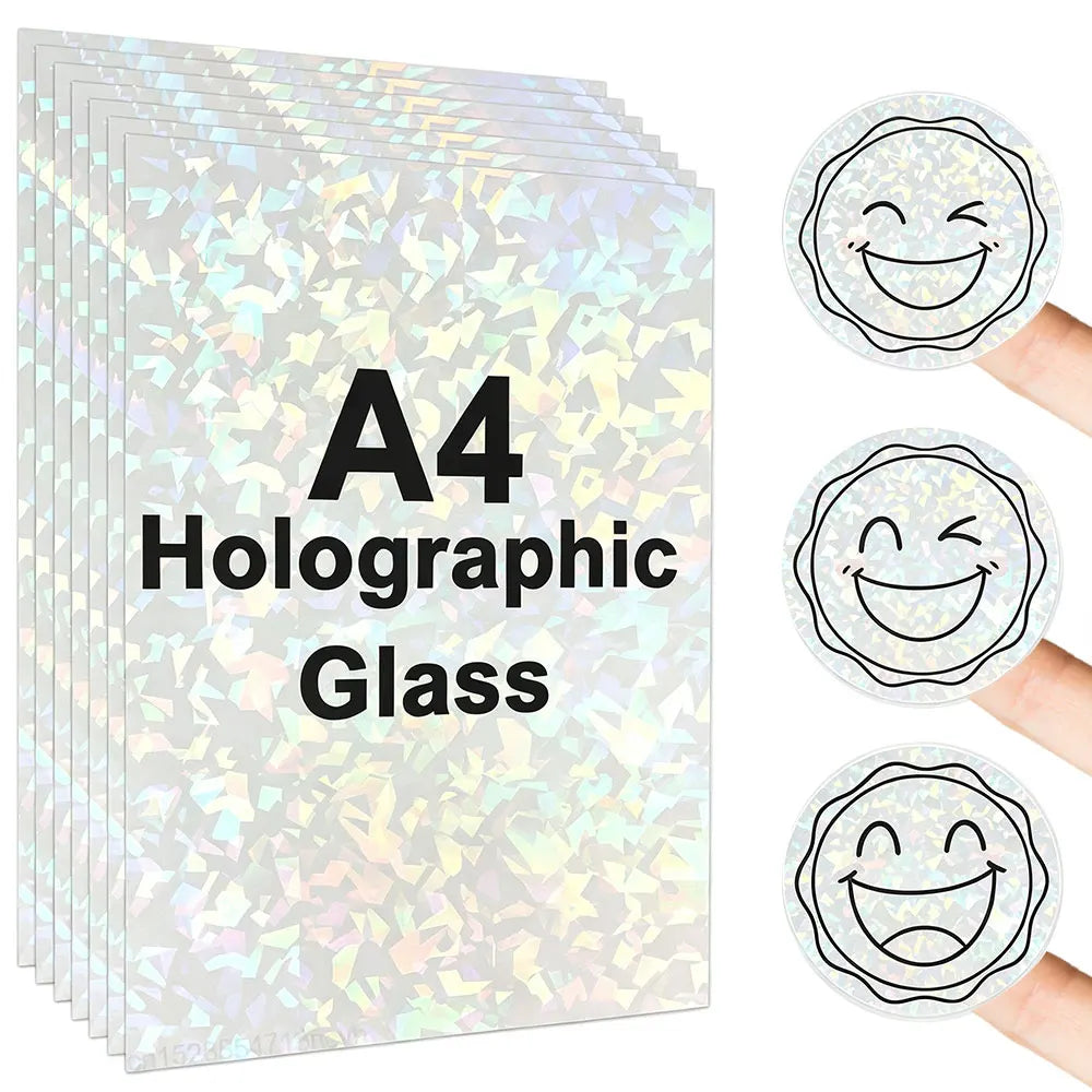 100% Transparent Printable Vinyl Sticker Paper A4 Vinyl Printing Paper for Inkjet Printer DIY Label Sticker Self Adhesive Paper