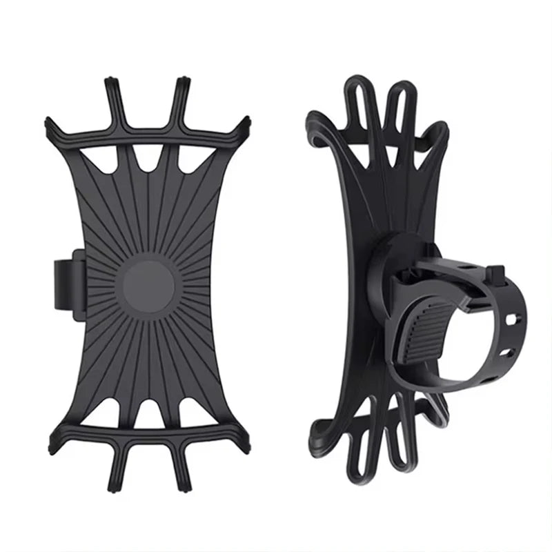 VIKEFON 360 Rotatable Mobile Phone Bicycle Holder Bike Safe Bracket Silicone Support Silicone Pull Type For All Phone Stand