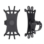 VIKEFON 360 Rotatable Mobile Phone Bicycle Holder Bike Safe Bracket Silicone Support Silicone Pull Type For All Phone Stand