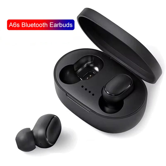 TWS A6S Bluetooth Earphones, Wireless Headset, IPX5 Waterproof Deep Bass Earbuds, True Wireless Stereo Headphones, Sport Earphones