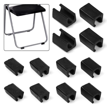 10Pcs, Chair Leg Pad, Non-slip Tube Caps, Anti-front Tilt Damper, Stool Pipe Clamp Glides, Floor Protector