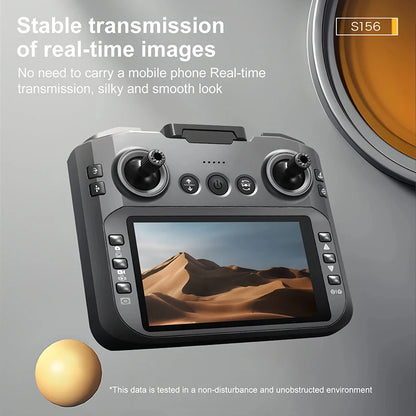 Upgrade S156 Drone 8K HD Dual Camera 3 Battery 5G WiFi FPV Brushless Motors Optical Flow Hover Obstacle Avoidance GPS Four-Axis Drone