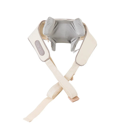 Foreverlily 26W Brushless Motor Neck and Shoulder Massager, Wireless Shoulder and Back Kneading Massage Shawl, Neck Masajeador
