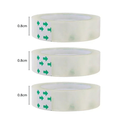 10/5/1 Rolls, Premium Transparent Tape, 0.8cm 1.2cm 1.8cm, Multifuntion High-viscosity Adhesive Tape for Gift Wrapping Packing