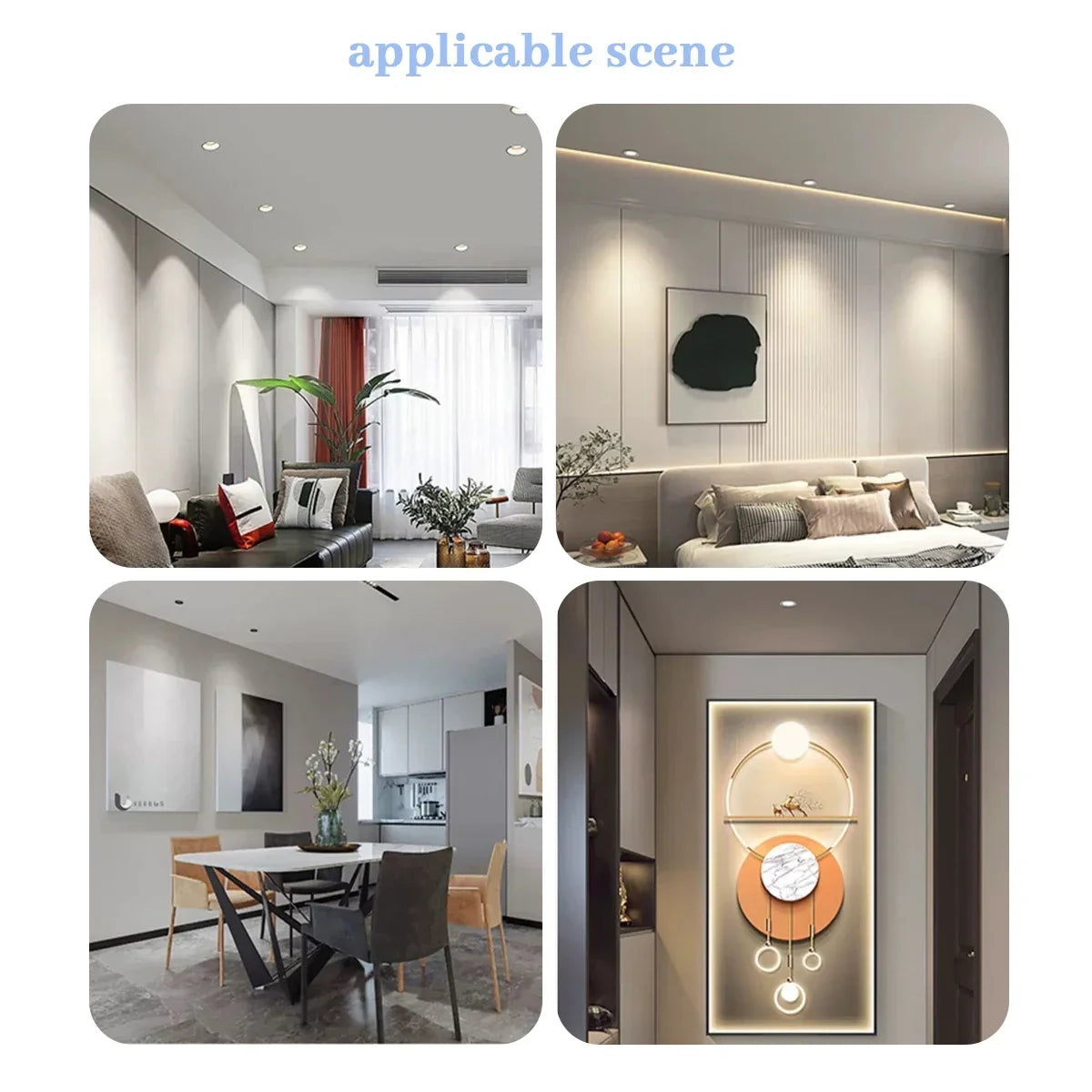 8pcs, Led Bulb Lamps, GU10, AC 220V 110V Light Spot Real Power, 3W 5W 6W 7W 8W 9W Warm White Cold White Lampada for Home LEDs Lamp