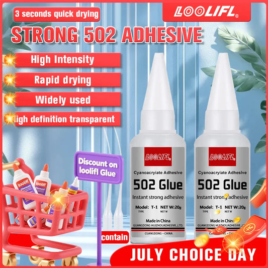 High Quality 502 Super Glue Bond, Fast Universal Glue For Toys Crafts Shoes Paper Wood Plastic, Fast Repairing, factory direct sale