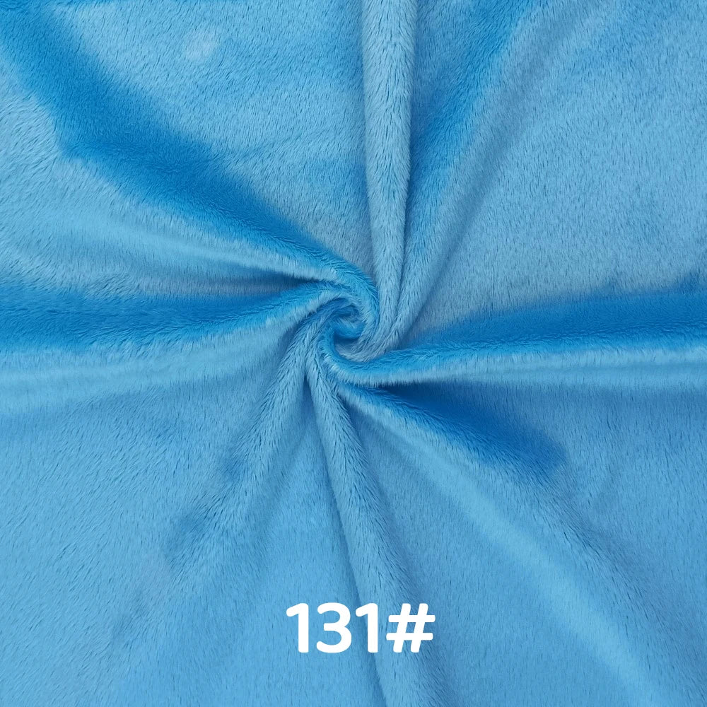 5mm Pile Length Soft Minky Fabric Sewing For Cotton Doll Hair Thicken Encryption Fabric Plush Single Sided Stuffed Animals Toys
