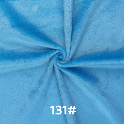 5mm Pile Length Soft Minky Fabric Sewing For Cotton Doll Hair Thicken Encryption Fabric Plush Single Sided Stuffed Animals Toys