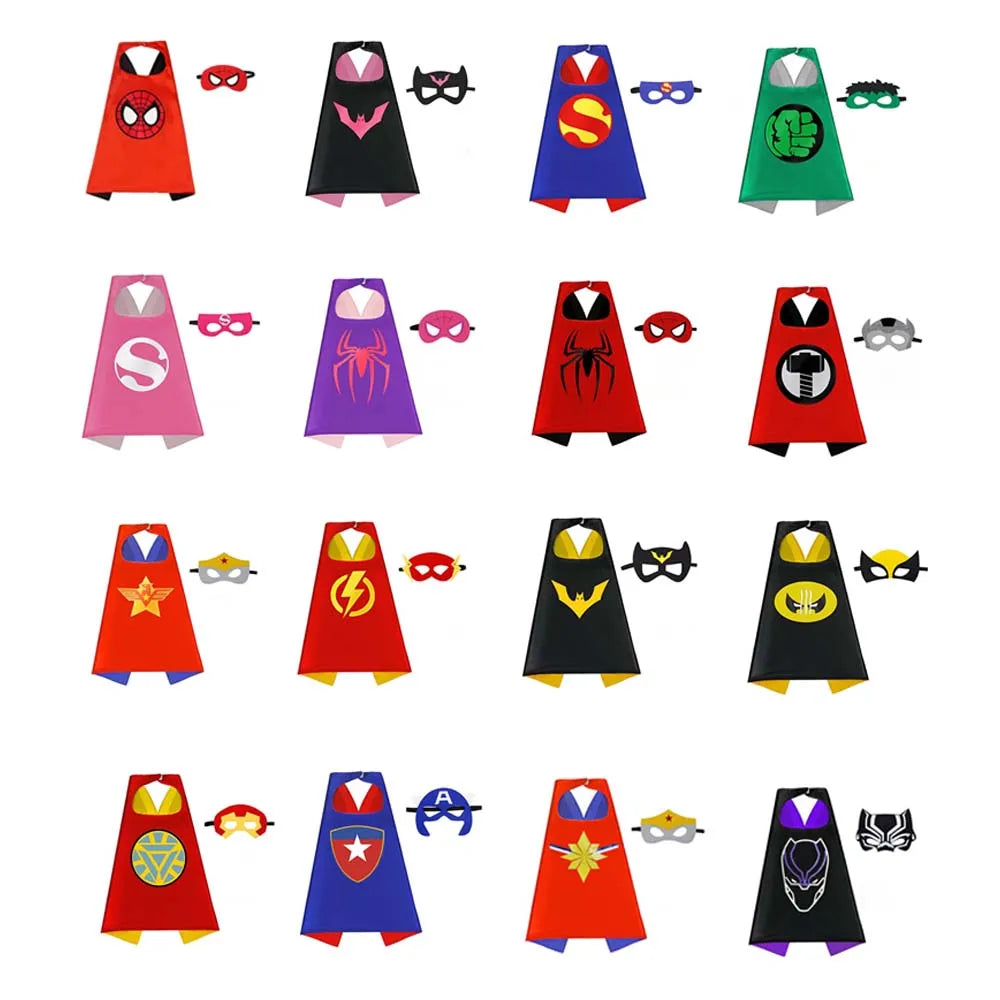 Capas de superhéroe para niño y niña, regalos, disfraces de dibujos animados para niños, suministros para fiestas de Pascua, Halloween, Navidad, regalos