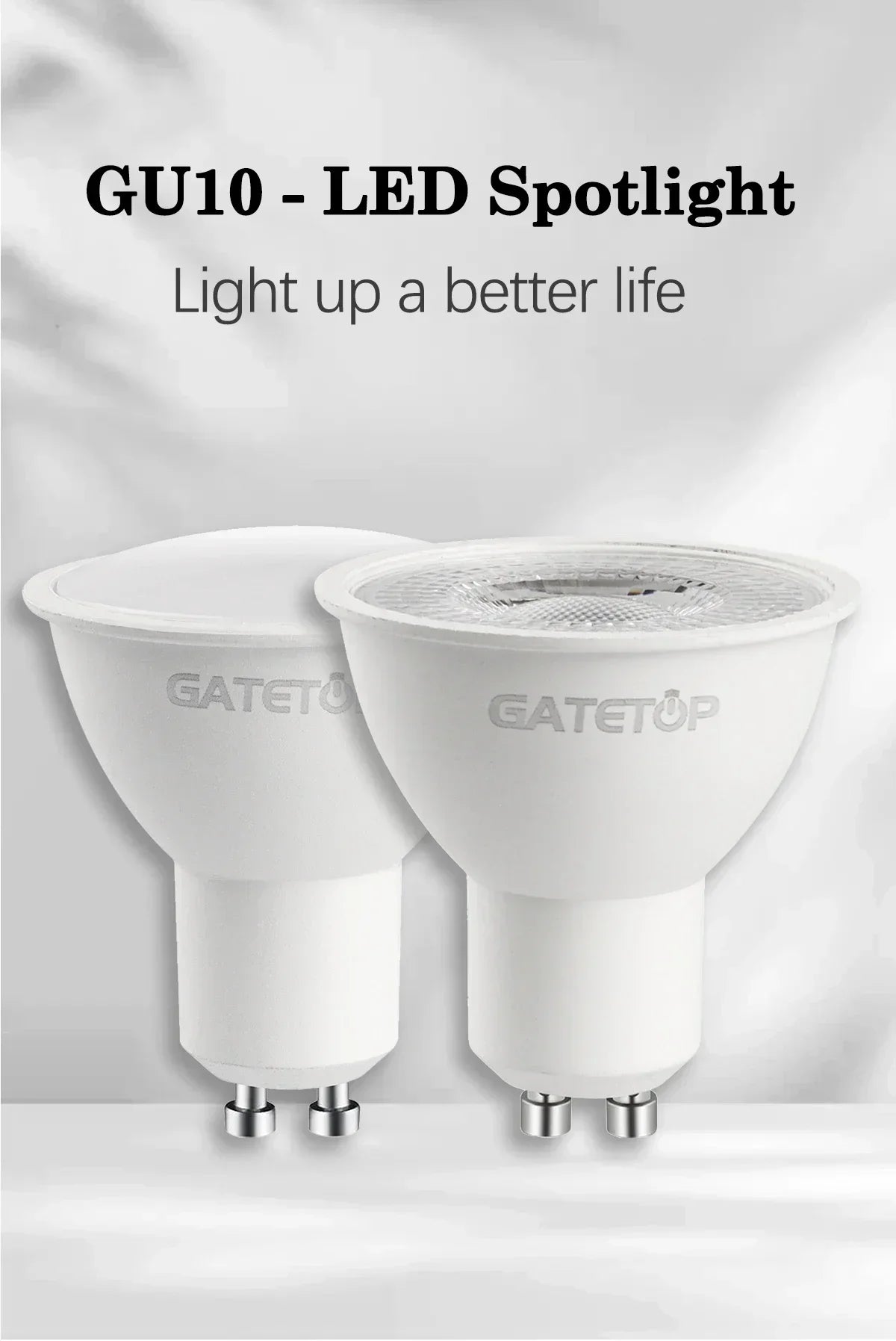 8pcs, Led Bulb Lamps, GU10, AC 220V 110V Light Spot Real Power, 3W 5W 6W 7W 8W 9W Warm White Cold White Lampada for Home LEDs Lamp