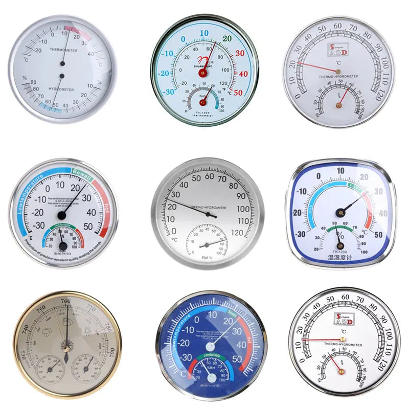 3-in-1 Wall-Mounted Household Barometer Thermometer Hygrometer Weather Station Hanging Pressure hPa Gauge Air Weather Instrument