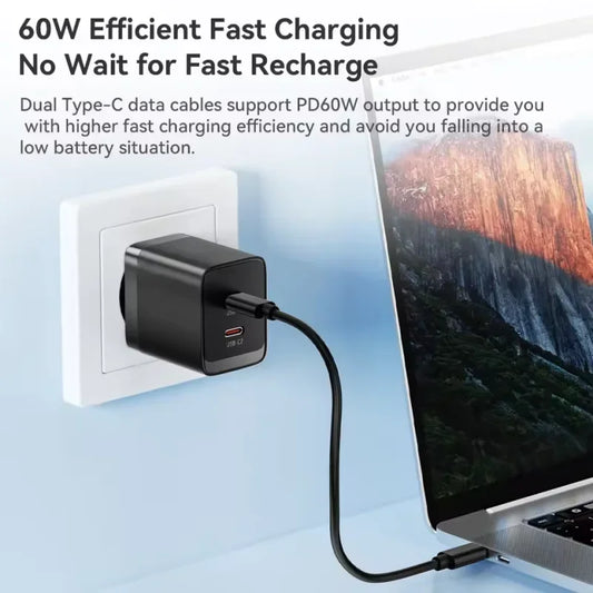 New 4-in-1 PD 60W USB-C to USB Type-C Cable Data Cord for iPhone MacBook Laptop Micro USB Type-C Cable OTG Set Box Card Pin Holder