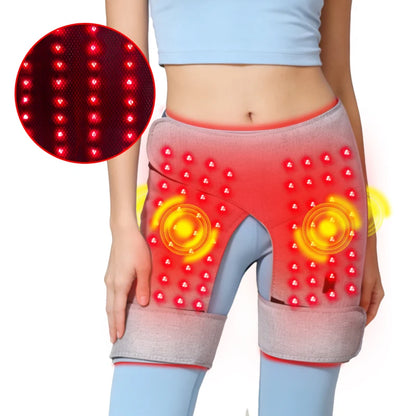 Red Light Therapy Hip Massager - 3-Gear Heat & Vibration, For Recovery & Warmth, Relieves Muscle Stiffness, For Recovery & Daily Care