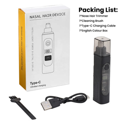 Electric Nose Hair Trimmer For Men Women, High Speed Motor Hair Remover, Lips Eyebrows Razor R Type Cutter Head Trimmer for Nose