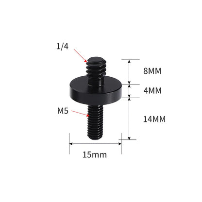 1x 1/4 Inch Thread Hole Female to Female 3/8 M4 M5 M6 M8 Mount Adapter Screw Nut DSLR Cameras Tripod Rig Flash Light Accessories