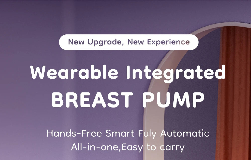 MAMIJOY Wearable Electric Breast Pump 4 Modes 36 Suction Levels Hands Free 35dB Low Noise Breast Pumps Breastfeeding EB50＆EB50D