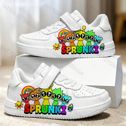 Sprunkis Cartoon Pattern Girls Boys Teenager Student Kids Lightweight Wear-resistant Easy To Wear Lovely Casual Sports Shoes