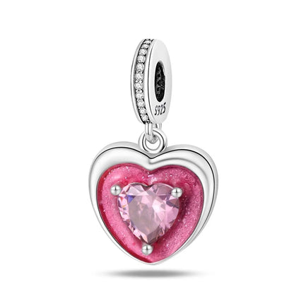 New 925 Silver Fashion Pink Princess Skirt Bag Lipstick Charms Beads Fit 3mm 925 Original Bracelet DIY Jewelry Birthday Gift