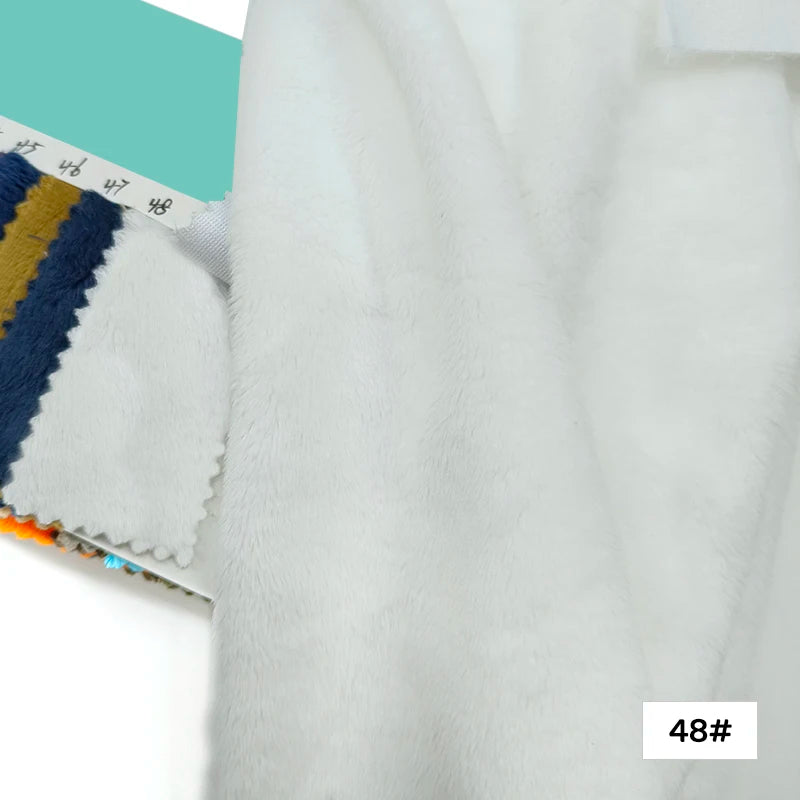 45x50cm 34~66# Plush Fabric For Sewing 5mm Pile Length 100 Polyester Hair Material For Popular Cotton Dolls DIY Handmade Fabric