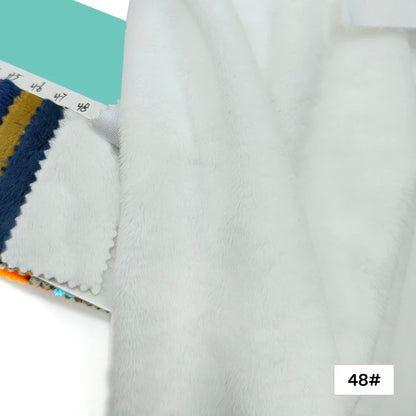 45x50cm 34~66# Plush Fabric For Sewing 5mm Pile Length 100 Polyester Hair Material For Popular Cotton Dolls DIY Handmade Fabric