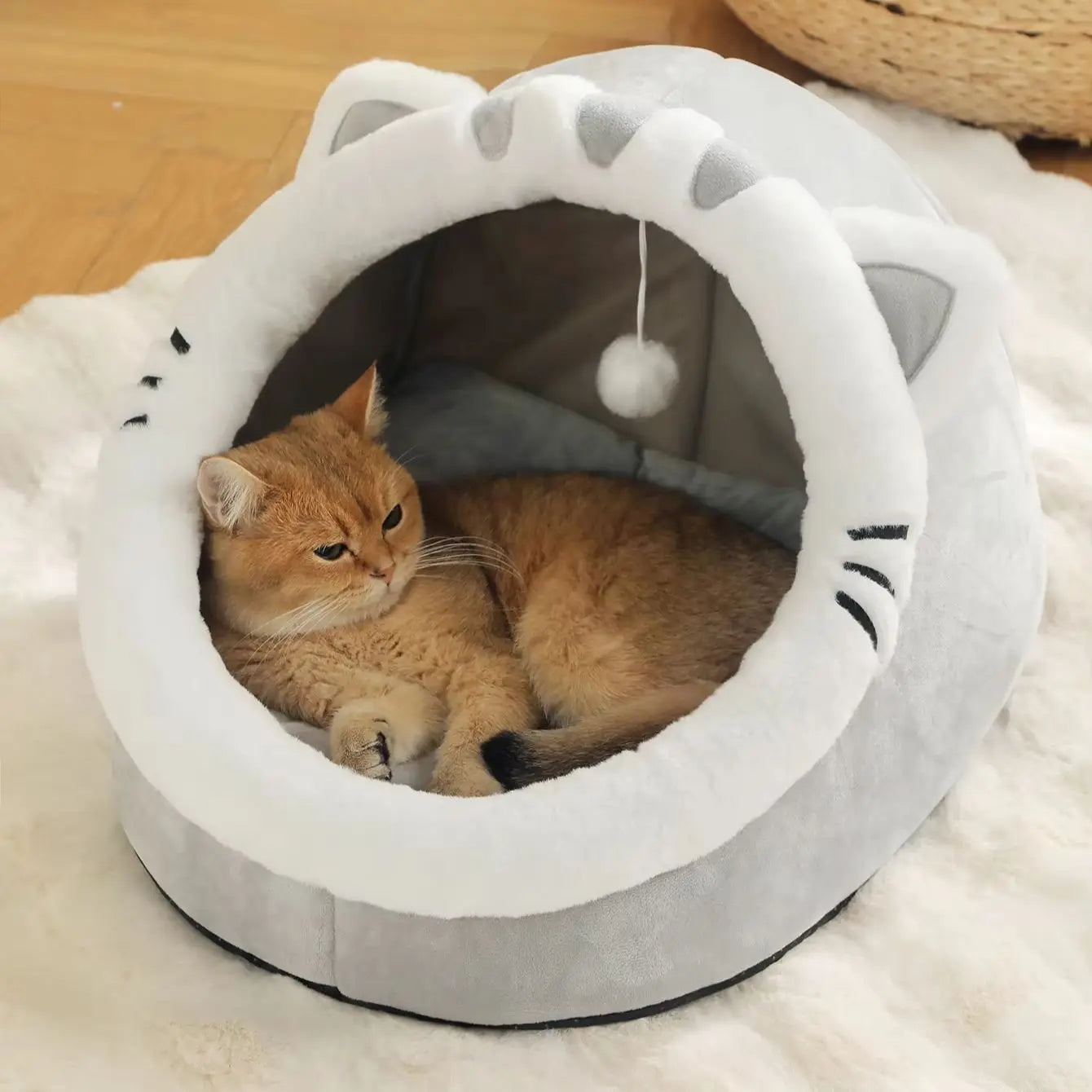 Cama para gatos universal Four Seasons, casa para gatos, cama para mascotas suave y cómoda, bolsa de dormir para cachorros, suministros para mascotas, tienda de campaña, cestas, casa
