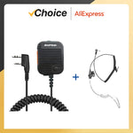 Baofeng AR-152 Mic Walkie Talkie Microphone PTT Radio Speaker Keenwood 2-Pin Type Handheld Mic For UV-K5 UV-16 UV-13 UV5R K Plug