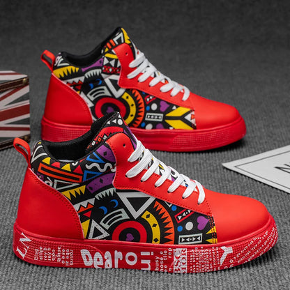 Men Casual Shoes Classic Flat Breathable Sneakers 48 Plus Size Shoes Male Tennis Sneakers  Red Black Shoes Travel Footwear