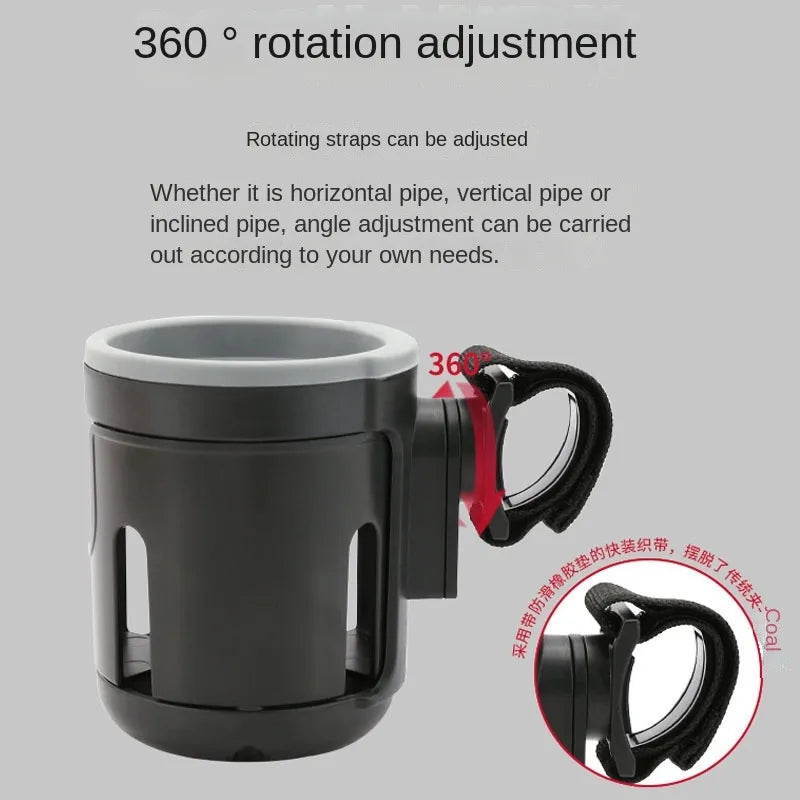 Stroller Cup Holder Phone Support Milk Bottle Drink Cup Holder Conversion 2 Cups Universal for Pram Baby Stroller Accessories