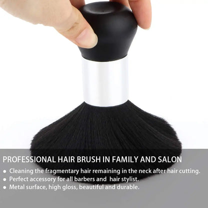Black Hairdressing Sweeping Neck Hair Cleaning Duster, Hair Cutting Brush for Barbershop Hair Cut, Brush Tools, Barber Accessories