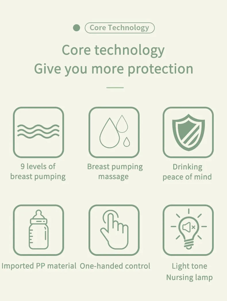 MAMIJOY Portable Electric Breast Pump USB Rechargeable Silent Portable Milk Extractor Automatic Milker Comfort Breastfeeding