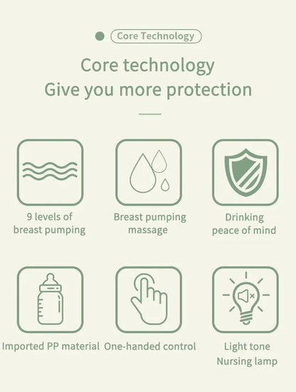 MAMIJOY Portable Electric Breast Pump USB Rechargeable Silent Portable Milk Extractor Automatic Milker Comfort Breastfeeding