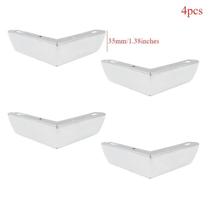 4Pcs, Pack Furniture Legs, Furniture Feet Metal, Sofa Legs Replacement, Coffee Table - Cupboard Cabinet - TV Stand Feet
