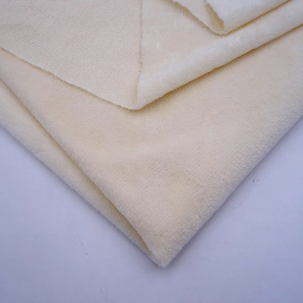 Tela Minky de 160 cm/63 pulgadas de ancho, tela de felpa súper suave para muñecas y franela suave para juguetes de bricolaje, se vende por metros