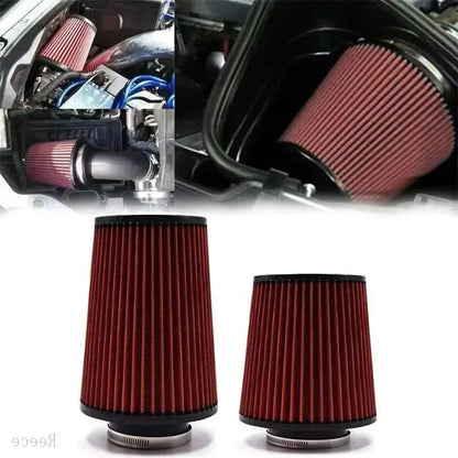 Car Mushroom Head Universal High Flow Intake Air Filter 102mm 89mm 76mm 3 3.5 4 Inch Cone Tapered Air filters for K&N 14084-2