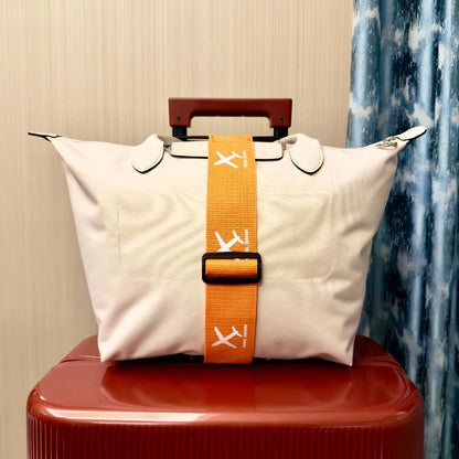 Aircraft printed nylon luggage fixed strap with one pack