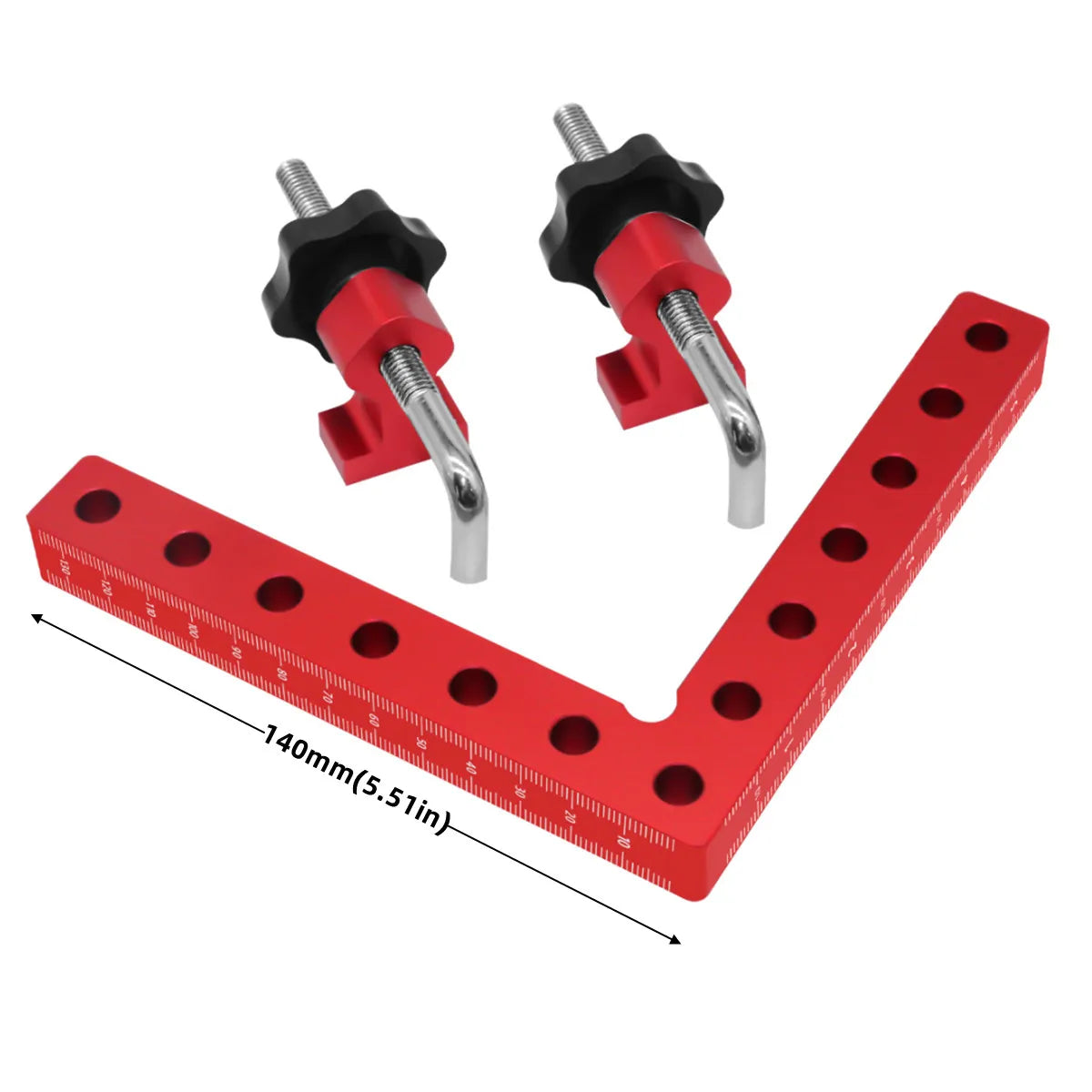 120/140mm Right Angle Fixing Clip 90 Degree L-shaped Auxiliary Fixture Positioning Panel Fixing Clamp Woodworking Clamping Tool