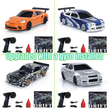 New RC Drift Car, Upgraded Gyro 1/43 Racing RTR 4WD Four-wheel Drive High Speed Radio Control Model 2.4g, Drift Race Car Mini Gift