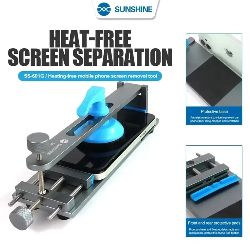 RELIFE RL-601SL Plus 2-in-1 Universal Mobile Phone Heating-Free Screen Removal Separation Removal Mobile Phone Back Cover Clamp