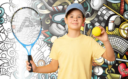 Tennis Rackets for Kids Toddlers 17'' with Cover Bag for Girl and Boy Tennis Racquet, AMASPORT