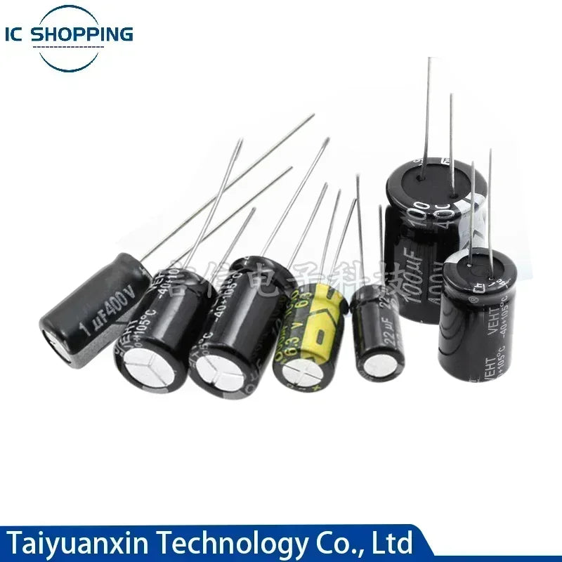 100V 160V 200V 250V 400V 450V Aluminum Electrolytic Capacitor, 1 2.2 3.3 4.7 10 22 33 47 68 100 120 150 220UF 330 470 1000 2200UF
