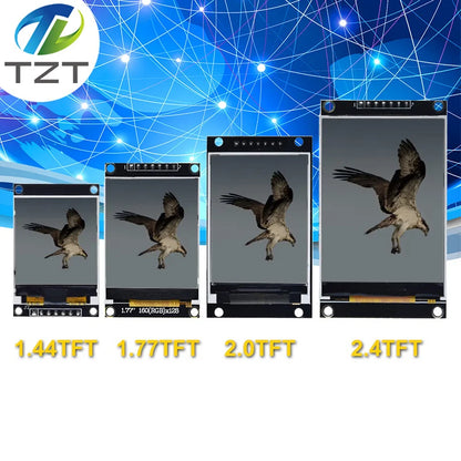 TZT 1.77/2.0/2.4/2.8 Inch TFT Color Screen LCD Display Module Drive ST7735 ST7789 Interface SPI 128*128 240*320