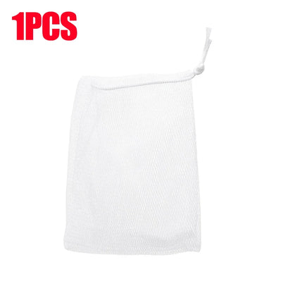 1/10PCS Hangable Soap Bags Natural Cotton Linen Foaming Soap Net Bag Body Soap Cleanser Net Bags Household Shower Cleaning Tools
