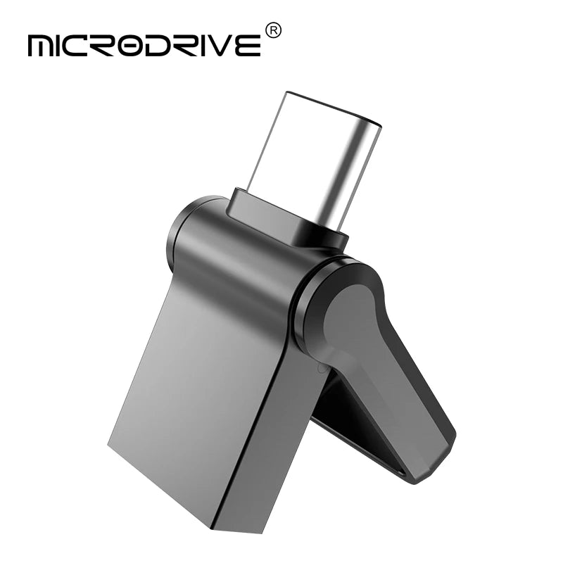 2-in-1 Mini Metal OTG Type-C Pen Drive USB Memory Stick 16GB 32GB 128GB 256G 512G Type-C Pendrive