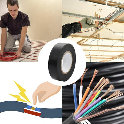 High-temperature Insulation Tape Resistant Black Flame Retardant Electrical Tape Insulating Adhesive for Industrial Household