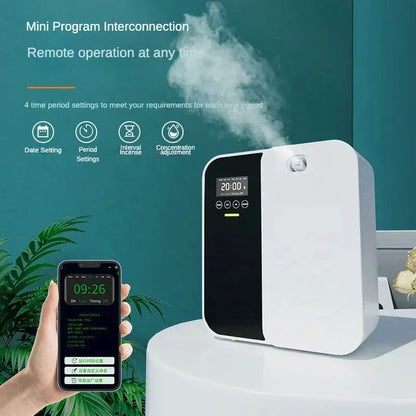 Distribuidor de olores eléctrico de 1000m³ Difusor de fragancias montado en la pared Bluetooth Difusor de aroma profesional Olor eléctrico para el hogar